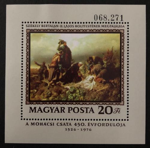 Poštovní známka Maïarsko 1976 Umìní, Székely Mi# Block 120