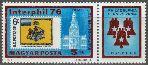 Poštovní známka Maïarsko 1976 Výstava INTERPHIL Mi# 3122