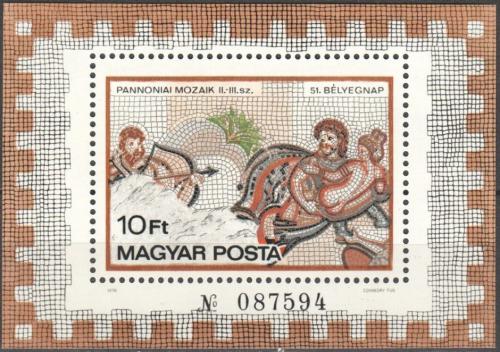 Poštovní známka Maïarsko 1978 Mozaika Mi# Block 134