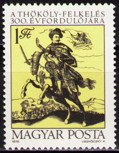 Poštovní známka Maïarsko 1978 Povstání Thökölyho Mi# 3316