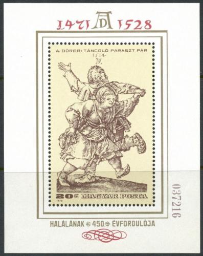 Poštovní známka Maïarsko 1979 Umìní, Dürer Mi# Block 136
