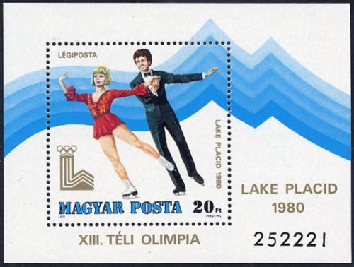 Poštovní známka Maïarsko 1979 ZOH Lake Placid Mi# Block 140