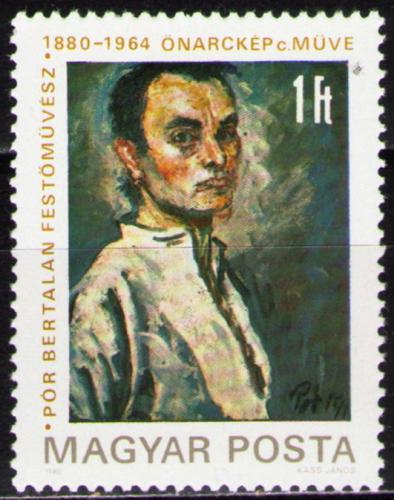 Poštovní známka Maïarsko 1980 Bertalan Pór, malíø Mi# 3450