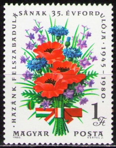 Poštovní známka Maïarsko 1980 Kvìtiny Mi# 3425