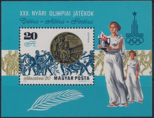Poštovní známka Maïarsko 1980 LOH Moskva Mi# Block 145