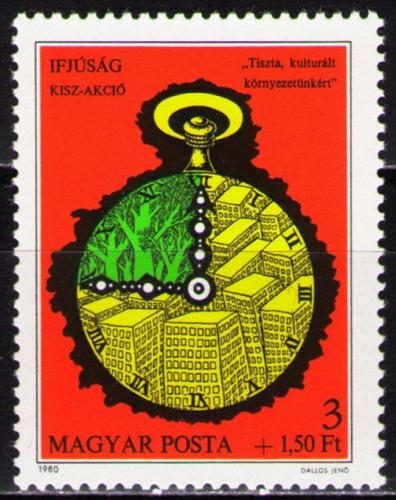 Poštovní známka Maïarsko 1980 Výstava mládeže Mi# 3426
