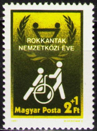 Poštovní známka Maïarsko 1981 Rok invalidù Mi# 3500