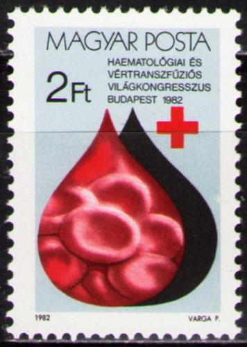 Potovn znmka Maarsko 1982 Kongres hematologie Mi# 3569