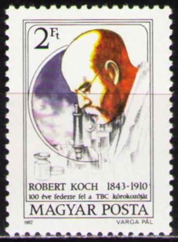 Potovn znmka Maarsko 1982 Robert Koch Mi# 3536 - zvtit obrzek