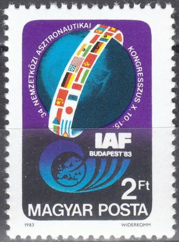 Poštovní známka Maïarsko 1983 Federace astronautiky Mi# 3643