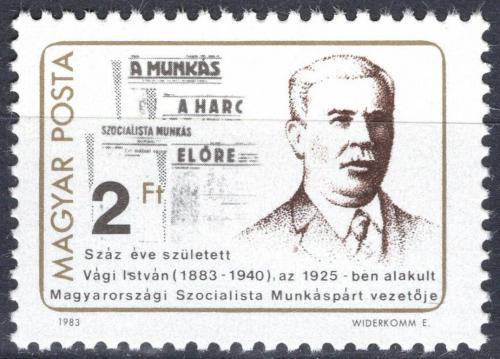 Poštovní známka Maïarsko 1983 István Vági Mi# 3620