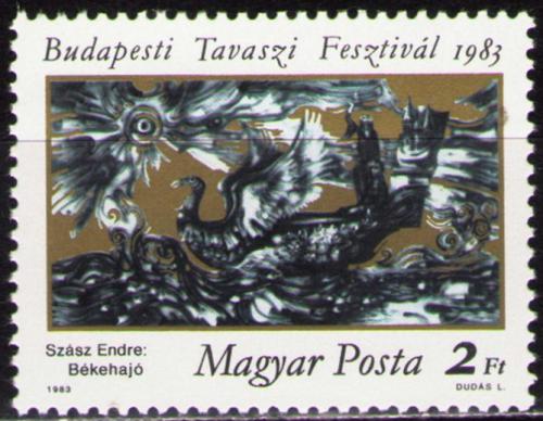 Poštovní známka Maïarsko 1983 Umìní, Szász Mi# 3597