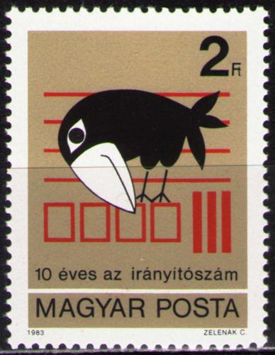Poštovní známka Maïarsko 1983 Zavedení PSÈ Mi# 3596