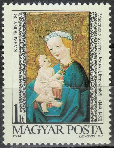 Poštovní známka Maïarsko 1984 Vánoce, Panna Marie Mi# 3717