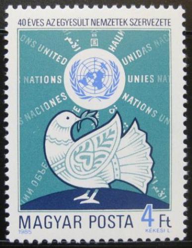Potovn znmka Maarsko 1985 OSN, 40. vro Mi# 3787 - zvtit obrzek