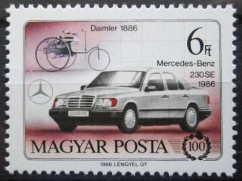 Poštovní známka Maïarsko 1986 Mercedes-Benz 230 E Mi# 3833