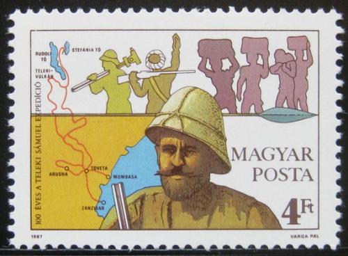 Poštovní známka Maïarsko 1987 Sámuel Teleki Mi# 3905