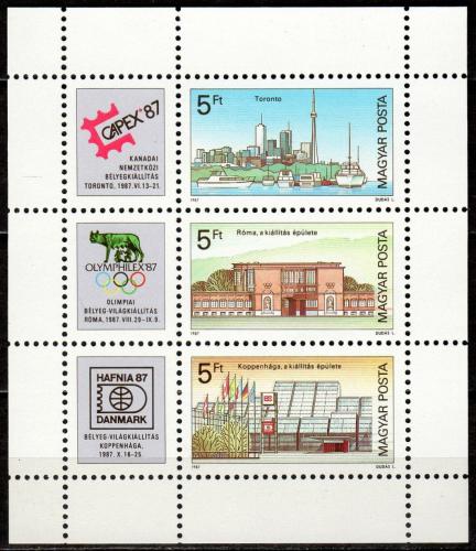 Poštovní známka Maïarsko 1987 Výstava CAPEX Mi# Block 189