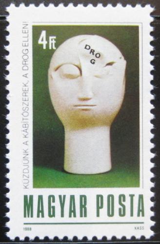 Poštovní známka Maïarsko 1988 Boj proti drogám Mi# 3971