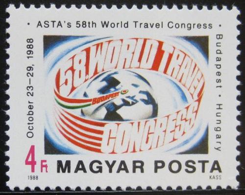 Poštovní známka Maïarsko 1988 Kongres ASTA Mi# 3983