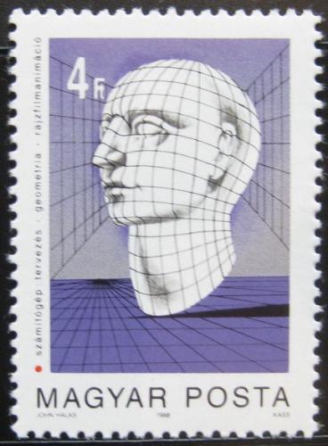 Poštovní známka Maïarsko 1988 Poèítaèová animace Mi# 3964