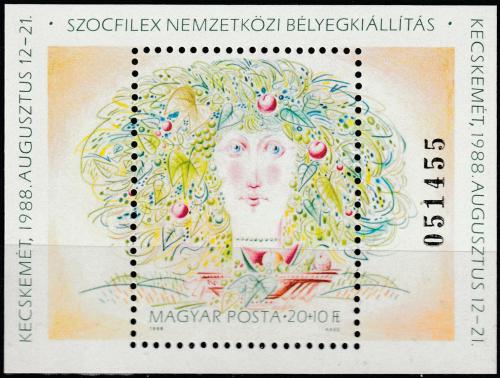 Poštovní známka Maïarsko 1988 Výstava SOZPHILEX Mi# Block 196