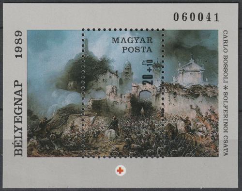 Poštovní známka Maïarsko 1989 Umìní Mi# Block 205