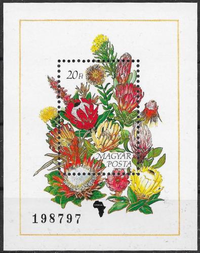 Poštovní známka Maïarsko 1990 Kvìtiny Mi# Block 208 Kat 6€