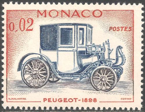 Poštovní známka Monako 1961 Peugeot Mi# 674