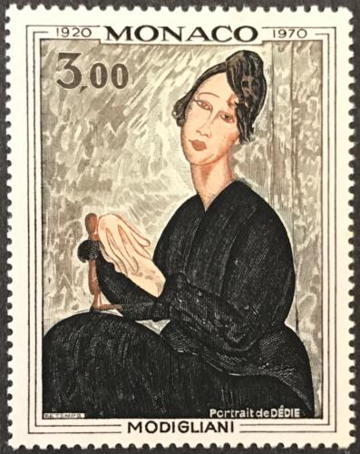 Poštovní známka Monako 1970 Umìní, Amedeo Modigliani Mi# 993