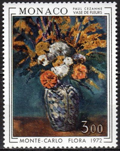 Poštovní známka Monako 1972 Kvìtiny, umìní, Paul Cézanne Mi# 1041 Kat 3.50€