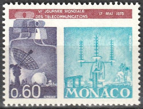 Poštovní známka Monako 1973 Svìtový den telekomunikací Mi# 1082