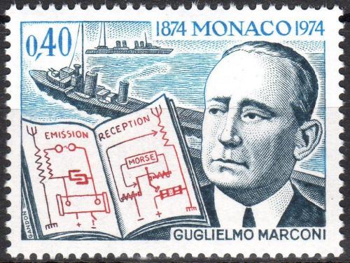 Poštovní známka Monako 1974 Guglielmo Marconi Mi# 1117