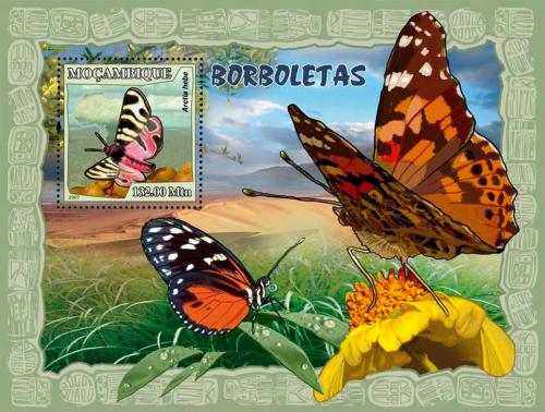 Poštovní známka Mosambik 2007 Motýli Mi# Block 213 Kat 10€