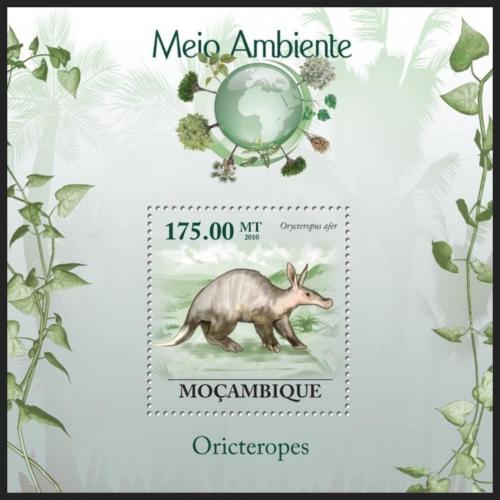 Poštovní známka Mosambik 2010 Hrabáè kapský Mi# Block 306 Kat 10€