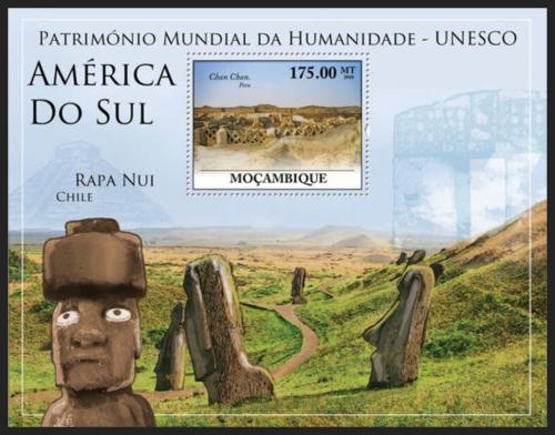 Potovn znmka Mosambik 2010 Pamtky UNESCO - Jin Amerika Mi# Mi# Block 347 Kat 10