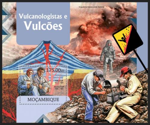 Potovn znmka Mosambik 2012 Vulkny a vulkanologov Mi# Block 666 Kat 10 - zvtit obrzek