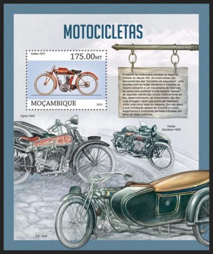 Poštovní známka Mosambik 2013 Motocykly Mi# Mi# Block 742 Kat 10€
