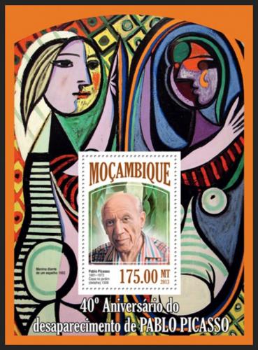 Poštovní známka Mosambik 2013 Umìní, Pablo Picasso Mi# Block 814 Kat 10€