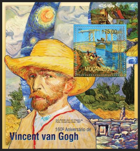 Poštovní známka Mosambik 2013 Umìní, Vincent van Gogh Mi# Block 783 Kat 10€