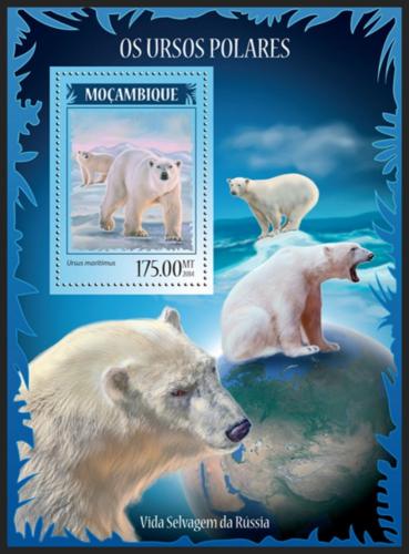 Poštovní známka Mosambik 2014 Lední medvìd Mi# Block 910 Kat 10€