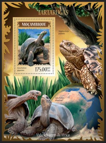 Poštovní známka Mosambik 2014 Želvy Mi# Block 892 Kat 10€
