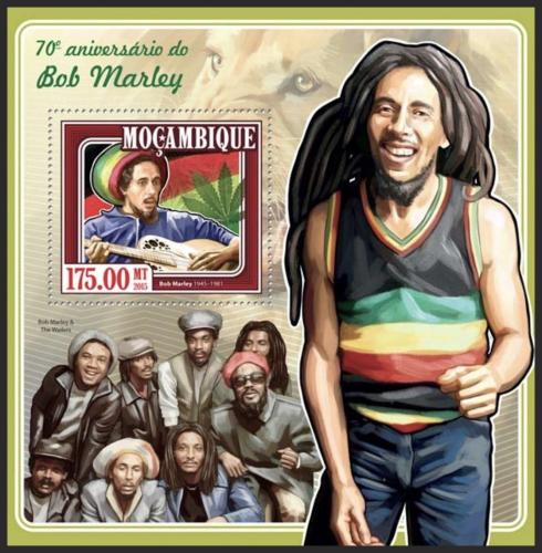 Poštovní známka Mosambik 2015 Bob Marley Mi# Block 1001 Kat 10€