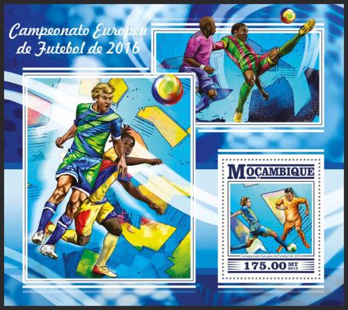 Poštovní známka Mosambik 2015 ME ve fotbale Mi# Block 1066 Kat 10€