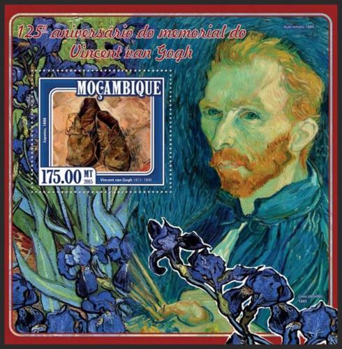 Poštovní známka Mosambik 2015 Umìní, Vincent van Gogh Mi# Block 991 Kat 10€