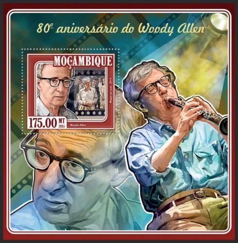 Potovn znmka Mosambik 2015 Woody Allen, reisr Mi# Block 996 Kat 10