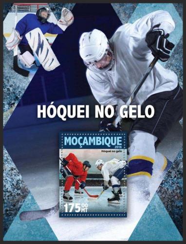 Potovn znmka Mosambik 2016 Ledn hokej Mi# Block 1127 Kat 10