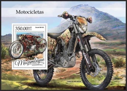 Poštovní známka Mosambik 2016 Motocykly Mi# Block 1169 Kat 20€