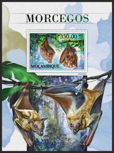 Poštovní známka Mosambik 2016 Netopýøi Mi# Block 1230 Kat 20€