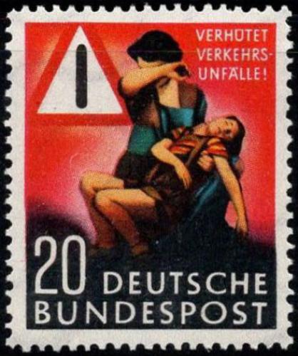 Poštovní známka Nìmecko 1953 Prevence nehod Mi# 162 Kat 18€